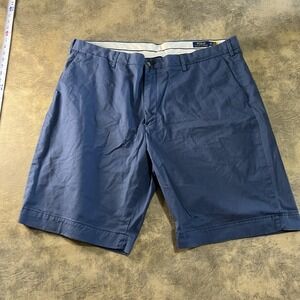 Polo Ralph Lauren Shorts Men's 42 TALL Blue Stretch Classic Fit Chinos